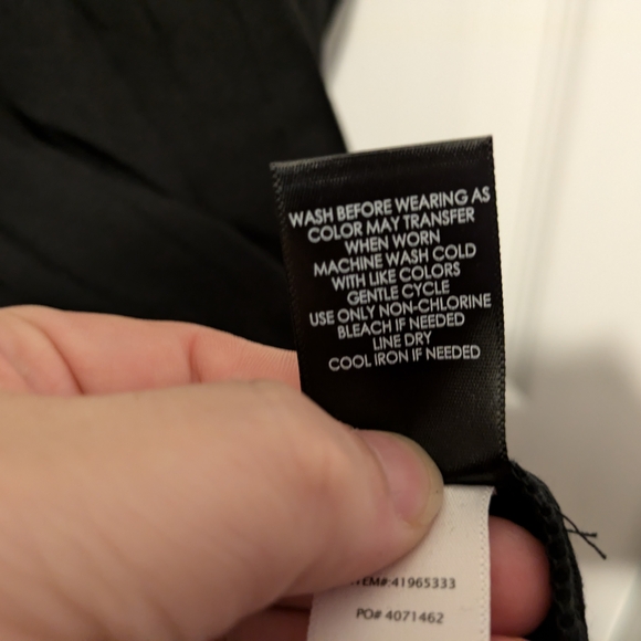 New with tags! Black Lace Detail Top, size 3X - Picture 6 of 10